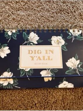 Draper James Navy Spiral Recipe Book